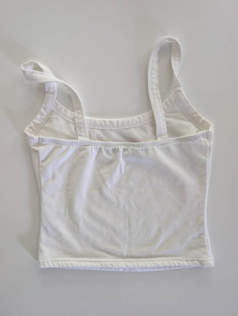 White Fox Boutique White Tank with Red Script Logo - Picture 4 of 4